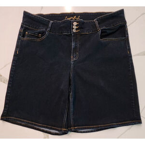 Women's Copperflash Blue Jean Shorts Plus Size 22W